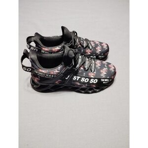 Just So So Sneakers Men 6.5 (37) Red Black Walking Athletic Blade Tennis Shoes